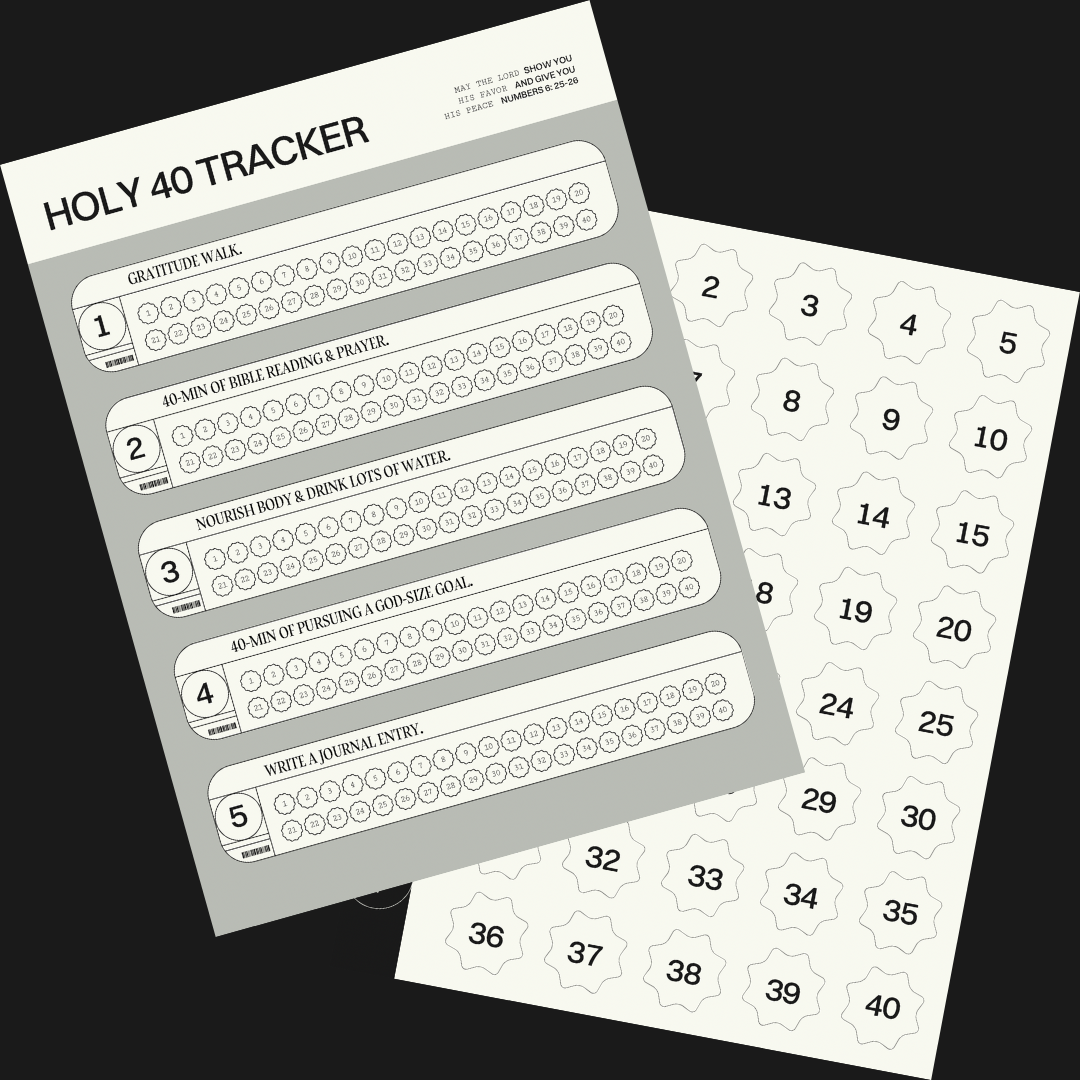 Holy 40 Challenge Tracker