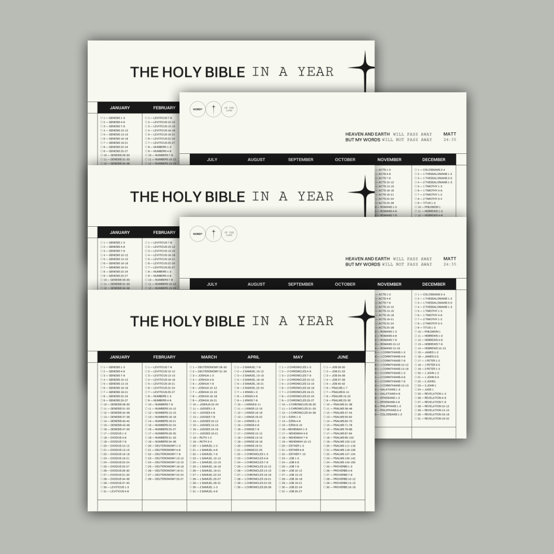 Bible In One Year Reading Plan