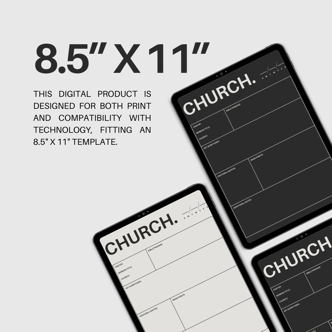 Sermon Notes Template