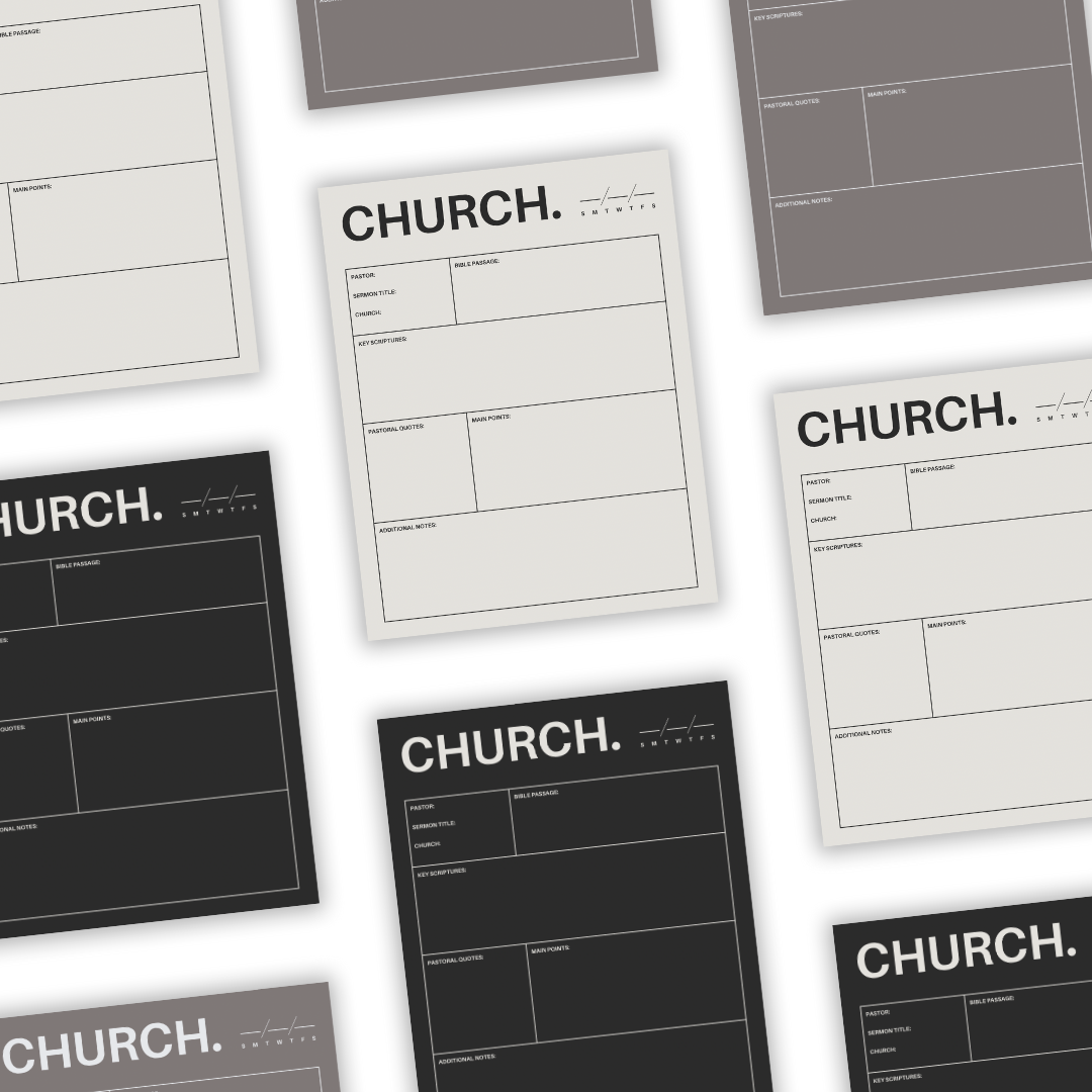 Sermon Notes Template